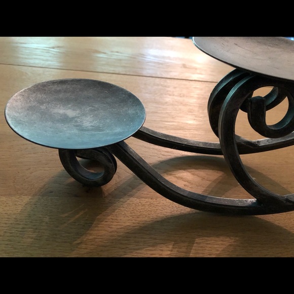 EUC 5-Pillar Metal Tabletop Candle Holder - Picture 7 of 7